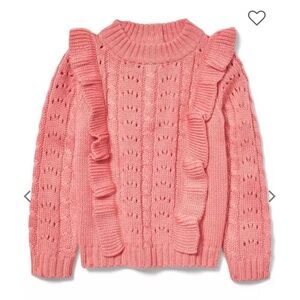 Janie and Jack Ruffle Eyelet Sweater
